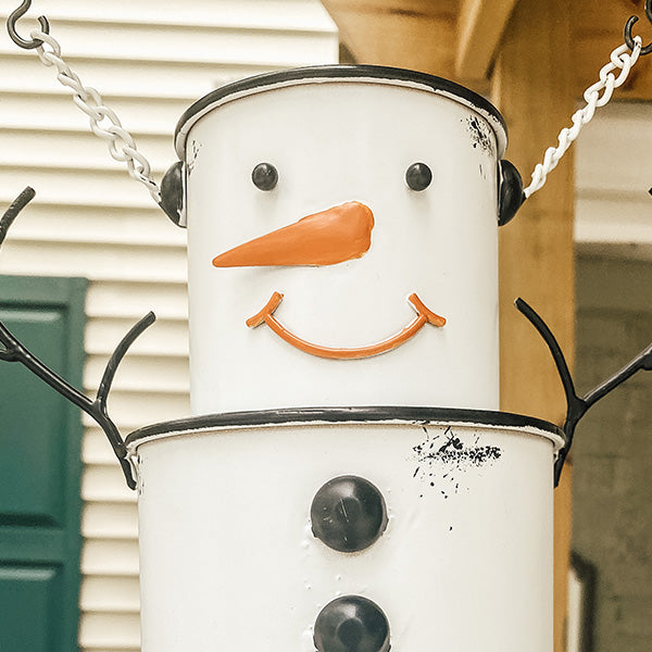 Load image into Gallery viewer, 3D TIERED SNOWMAN SIGN WITH BRACKET OPTION | OUR &quot;WINTER&quot; SIGNS OF THE SEASONS EDITION General ABH
