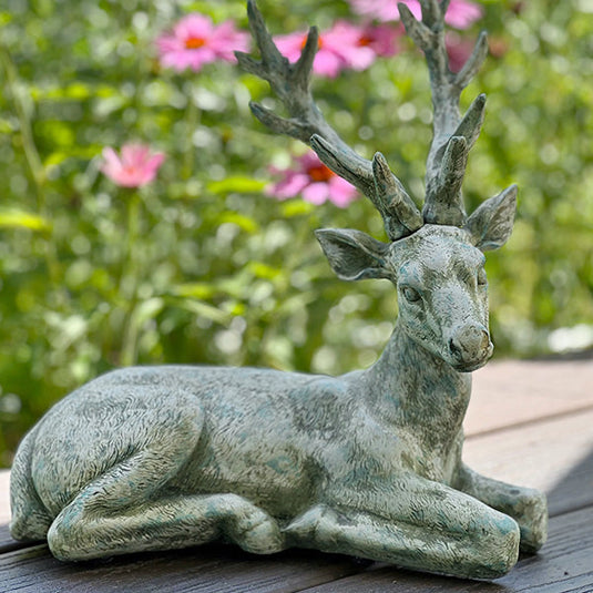 Rustic Reindeer Statue Whats trending ABH