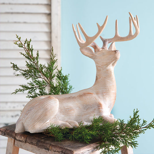 Majestic Kneeling Deer Statue Whats trending CT