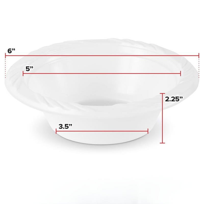 Load image into Gallery viewer, *WHOLESALE* 12 oz. Disposable and Lightweight White Dessert Bowls | 800 ct/case Bowls VeZee
