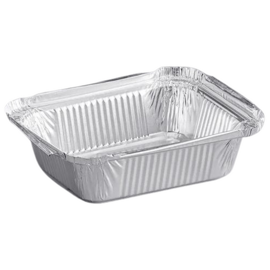 *WHOLESALE* Disposable Aluminum 1Lb Oblong Pan 5.5" x 4" | 1000 ct/case Disposable VeZee