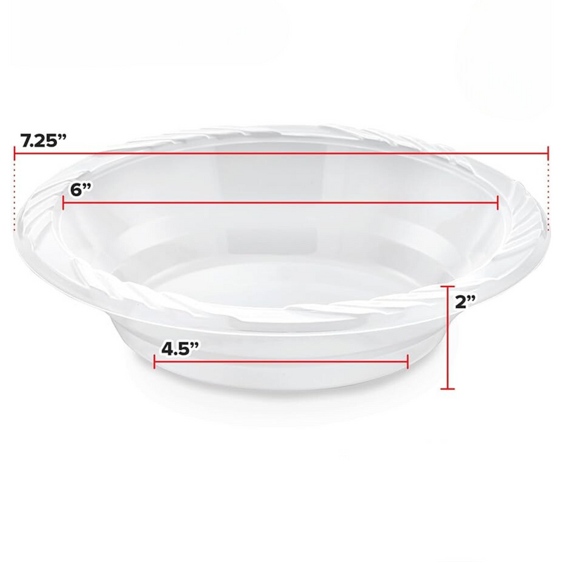 Load image into Gallery viewer, *WHOLESALE* 18 oz. Disposable and Lightweight White Dessert Bowls | 800 ct/case Bowls VeZee
