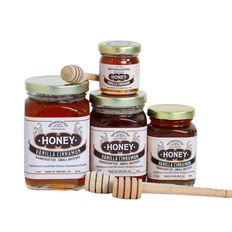 Load image into Gallery viewer, Vanilla Cinnamon Infused Honey Gift Naturacentric
