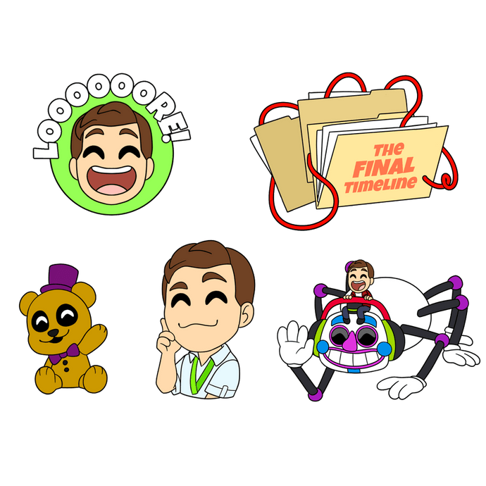 MatPat X FNAF Pin Set Pins Youtooz Collectibles