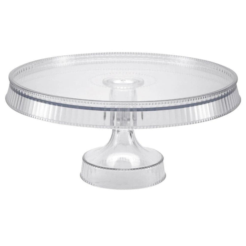 Load image into Gallery viewer, Premium Extra Heavyweight Clear Cake Plastic Stands 10.5&quot; Disposable Lillian
