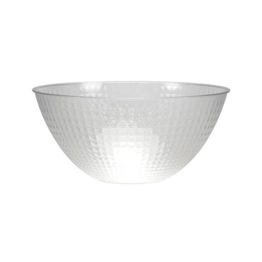 100 oz Clear Plastic Pixel Bowl Serverware Party Dimensions