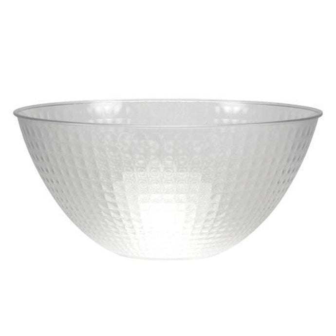 100 oz Clear Plastic Pixel Bowl Serverware Party Dimensions