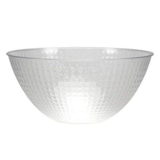 100 oz Clear Plastic Pixel Bowl Serverware Party Dimensions