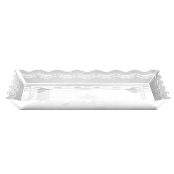 9''X13'' White Plastic Rectangular Tray Serverware Hanna K