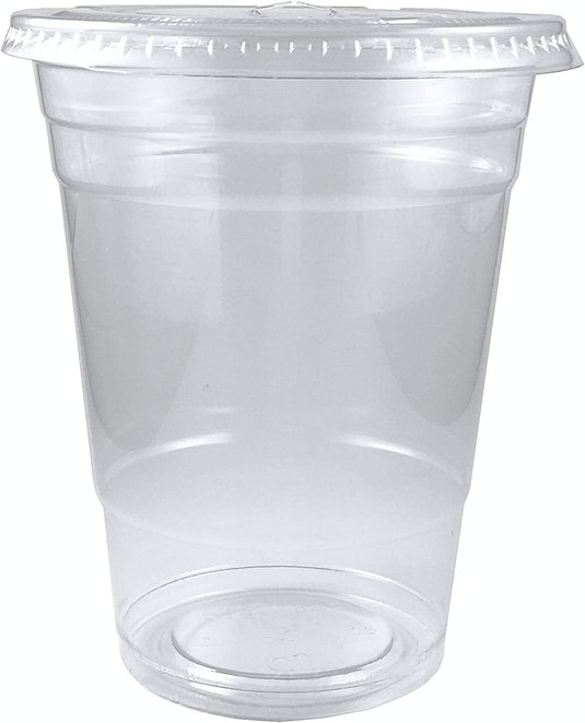 *WHOLESALE* 16oz Disposable Plastic Clear PET Cups | 1000 ct/Case Smoothie Cups VeZee