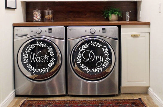 Wash and Dry Decals for Front Loader Washer and Dryer General BV