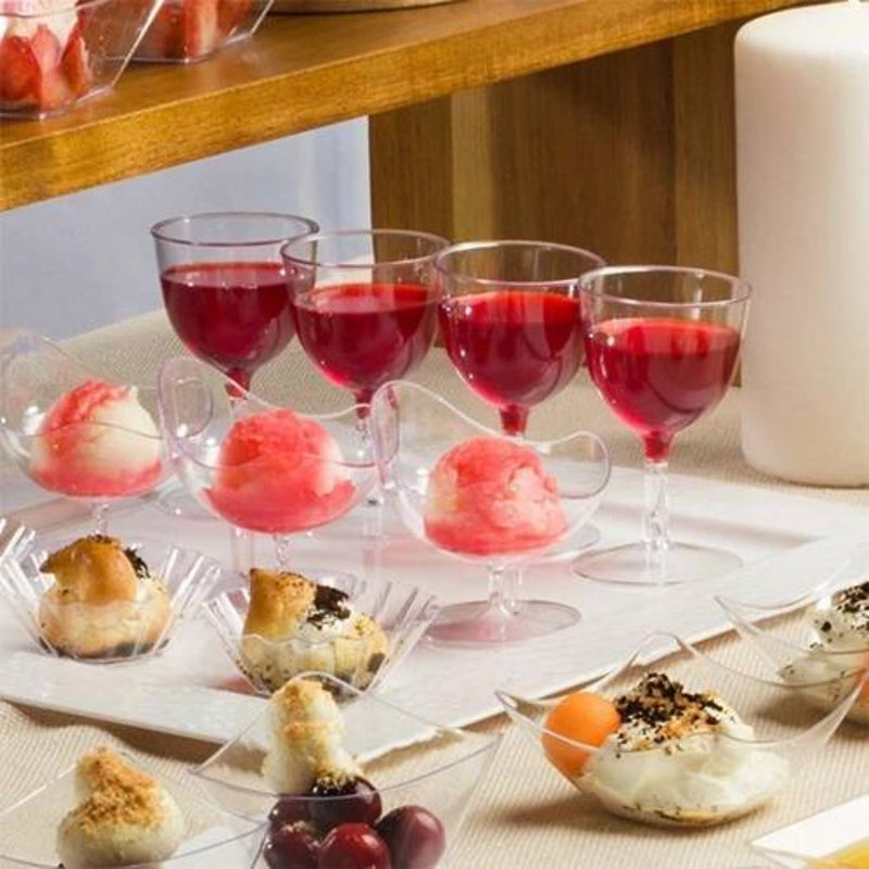 Load image into Gallery viewer, Lillian Tablesettings Mini Plastic Flutter Bowl Clear Serverware Lillian
