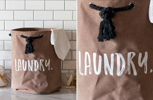 Brown Canvas Laundry Bag General VIP