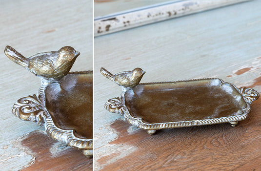 Brass Bird Soap Dish, Set of 2 General PHC