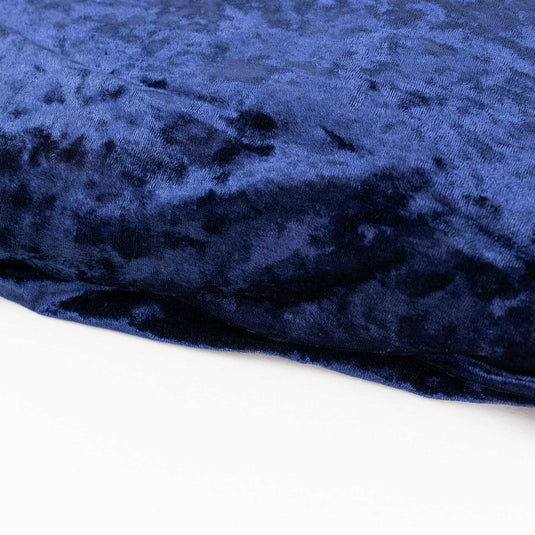 65"x5 Yards Navy Blue Crushed Velvet Fabric Bolt, DIY Craft Fabric Roll Fabrics PROstorez Default Title