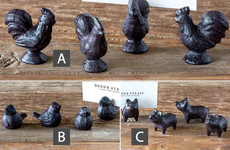 Load image into Gallery viewer, Cast Iron Place Card Holders, Pick Your Style General PHC
