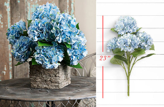 Powder Blue Lush Hydrangea Bush General MEL