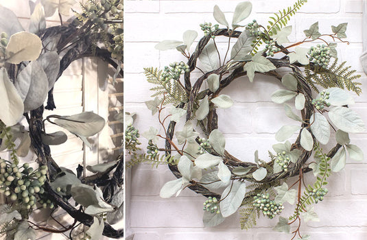 Ivy, Fern and Berry Twig Wreath General WT