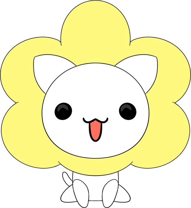 Flower Cat Plush (9in) Plush Youtooz Collectibles