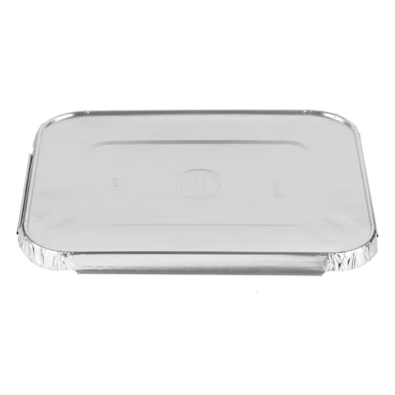 Load image into Gallery viewer, *WHOLESALE* Aluminum Lid For 2.25Lb Oblong Pan 8.25&quot; x 5.75&quot; | 240 Ct/Case Disposable VeZee
