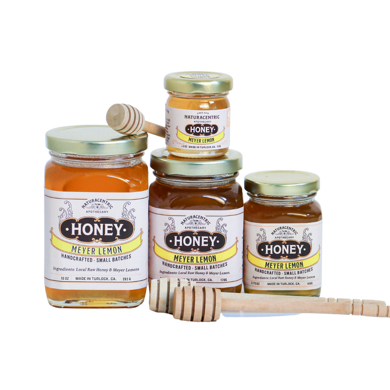 Load image into Gallery viewer, Meyer Lemon Infused Honey Gift Naturacentric
