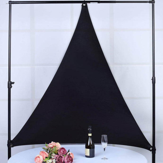 6ft Black Triangle Sun Shade Sail Canopy, Spandex Stage Backdrop Backdrops HIER_5400 Default Title