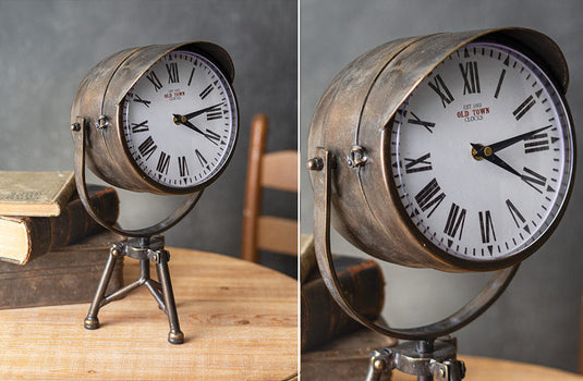 Spotlight Inspired Vintage Desk Clock General CT