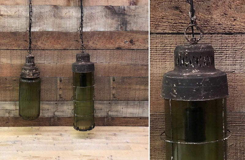 Load image into Gallery viewer, Rustic Green Hanging Pendant Light, Pick Your Style General SHE
