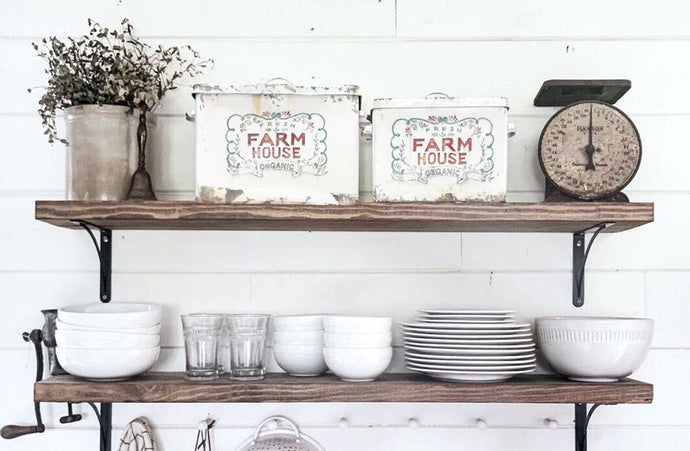 Distressed White Farm House Bins General WG