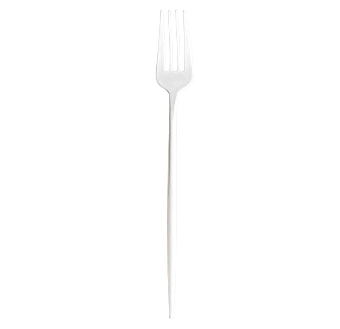 Load image into Gallery viewer, NOVELTY FLATWARE DINNER FORKS WHITE Tablesettings Blue Sky
