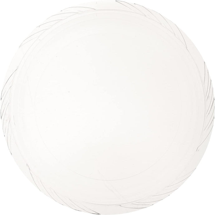 Lightweight Plastic Dinner Plates frosty Clear 7