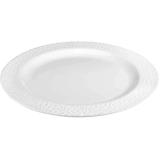 Lillian Tablesettings Pebbled Plastic Plate Clear 10.25" Tablesettings Lillian