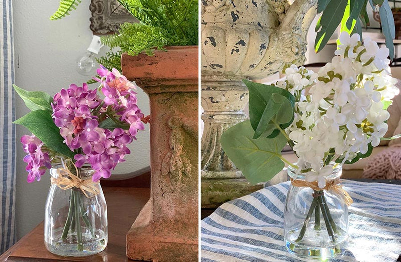 Load image into Gallery viewer, Lilac Centerpiece In Vase, Pick your color General PBK
