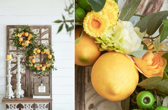 Fresh Citrus Wreaths, Set of 2 General ABH