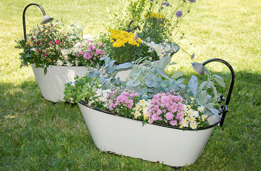 HUUUGE Enamel Bathtub Planters, Set of 2 General VIP