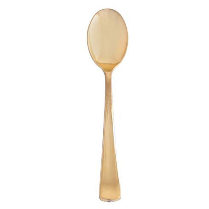 Dynasty Collection Plastic Gold Spoons Tablesettings Blue Sky