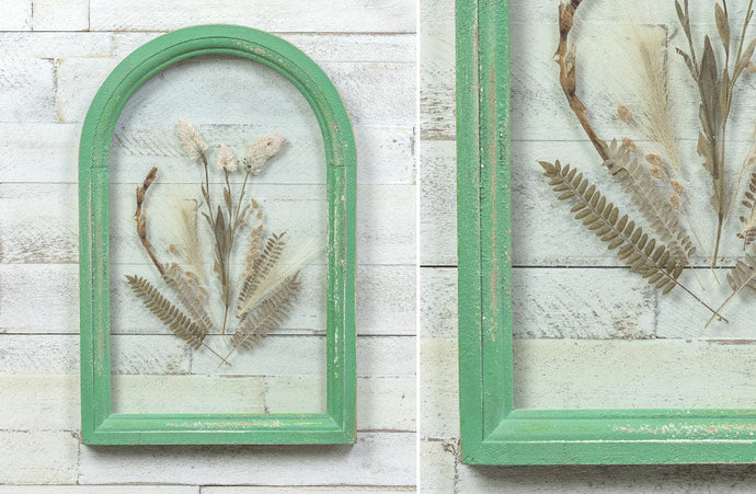 Green Framed Pressed Botanical General RH