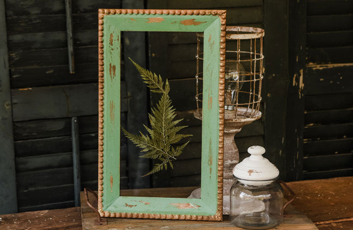 Green Framed Pressed Fern General RH