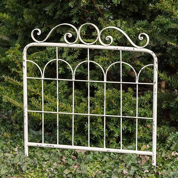 Load image into Gallery viewer, Decorative White Garden Gate, Pick Your Size Whats trending Decor Steals
