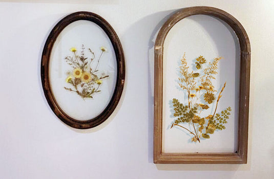 Wooden Framed Pressed Botanical Wall Decor, Pick Your Style General Decor Steals