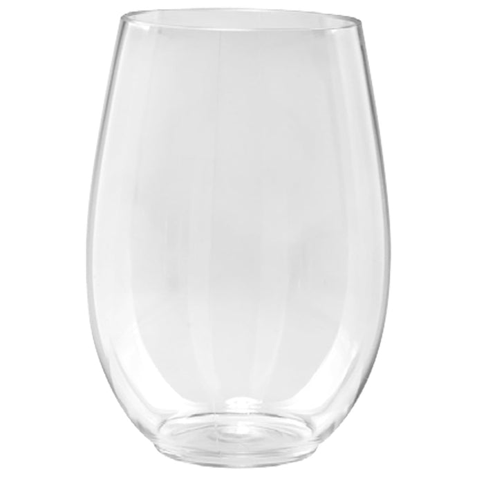 Lillian Tablesettings Plastic Wine Glasses Stemless Tumbler 5.5 oz Tumblers Lillian