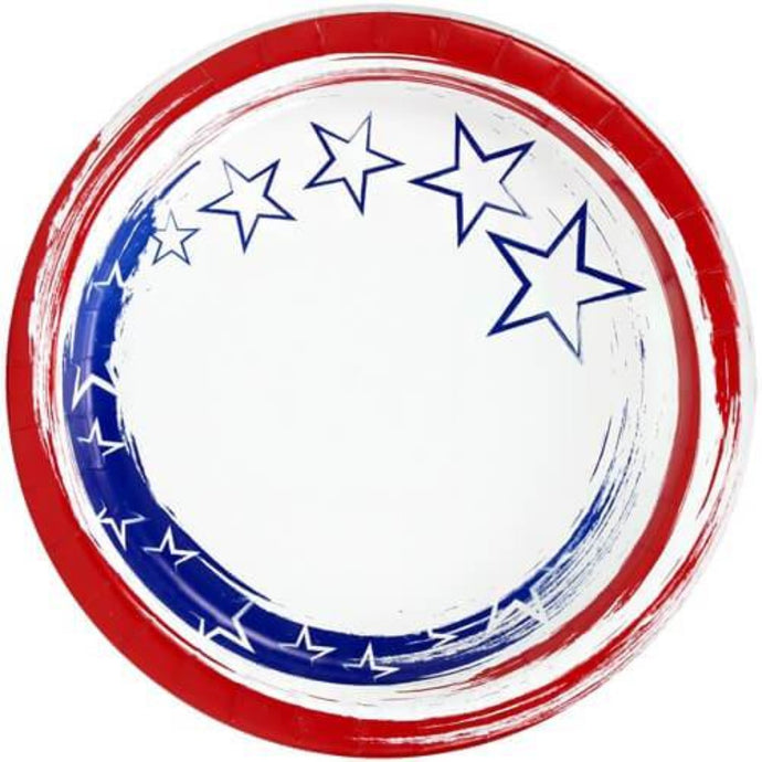 Stars 'N Stripes Dinner Paper Plates 10