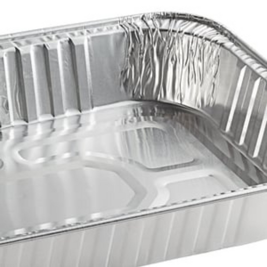 Disposable Aluminum Large 17 X 12.5 X 3.19 inches Rectangular Roaster Disposable VeZee