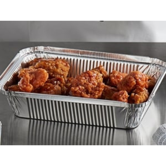 Disposable Aluminum 2.25Lb Oblong Pan 8.25" x 5.75" Disposable VeZee