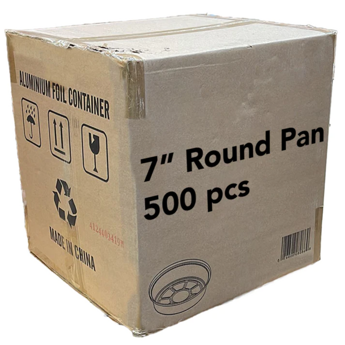 *WHOLESALE* Disposable 7” Aluminum Foil Round Pans | 500 ct/case Disposable VeZee