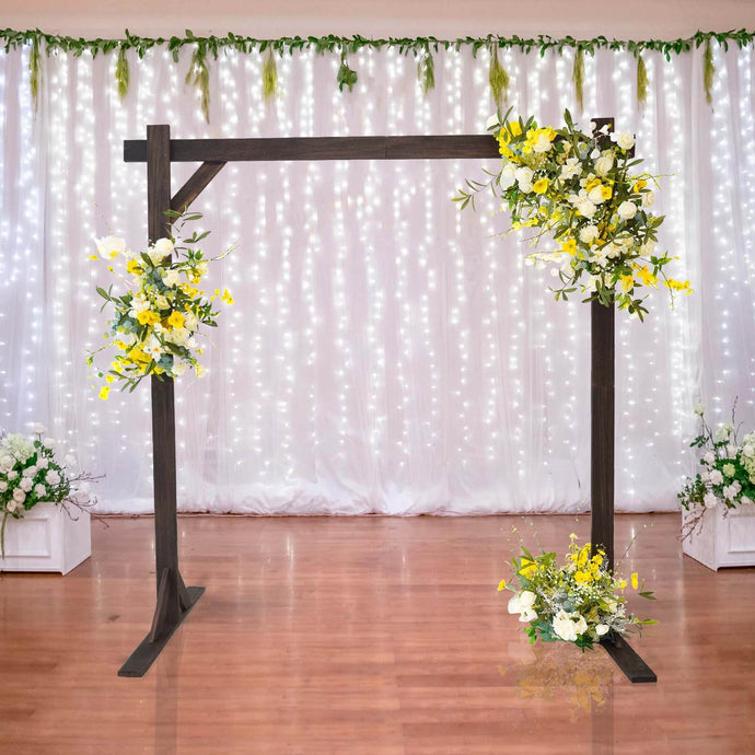 7ft Heavy Duty Wooden Square Wedding Arbor Photography Backdrop Stand Backdrops PROstorez Default Title