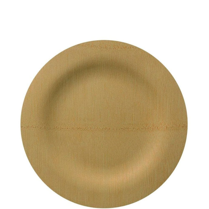 SALE Vezee Bamboo Disposable Dinner Plates Round Size 7