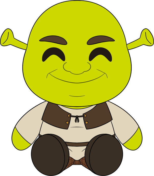 Shrek Sit Plush (9in) Shrek Youtooz Collectibles