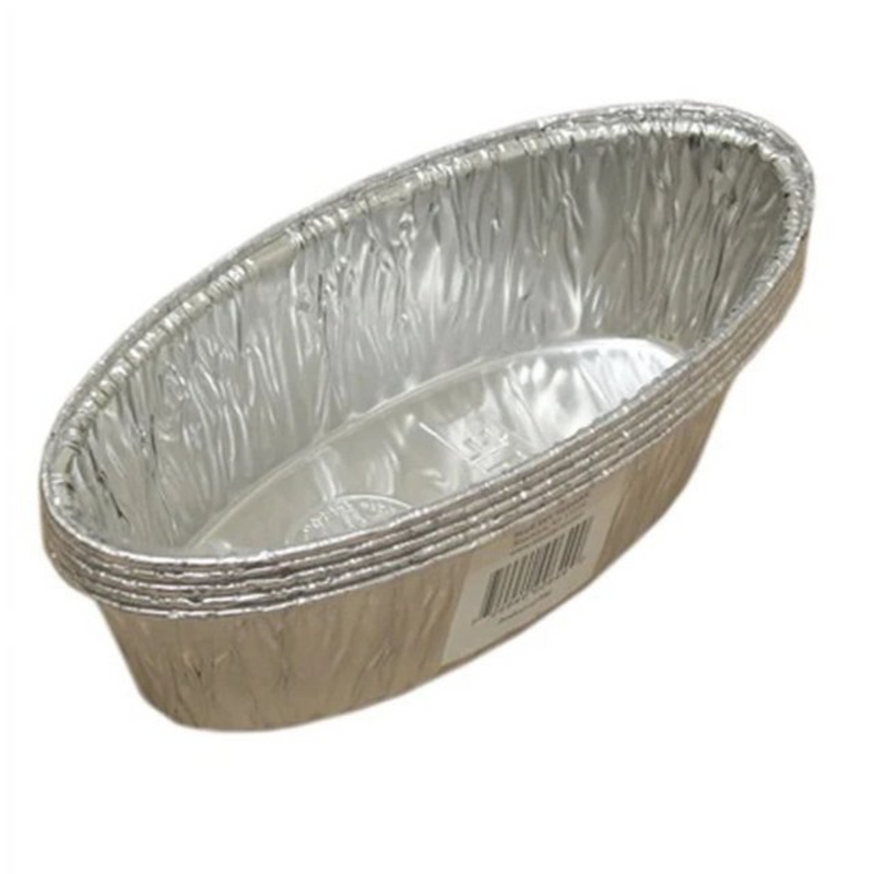 Load image into Gallery viewer, *WHOLESALE*Disposable Aluminum 2lb Medium Oval Loaf Pans: Ideal for Baking: 200CT Cake Pan VeZee
