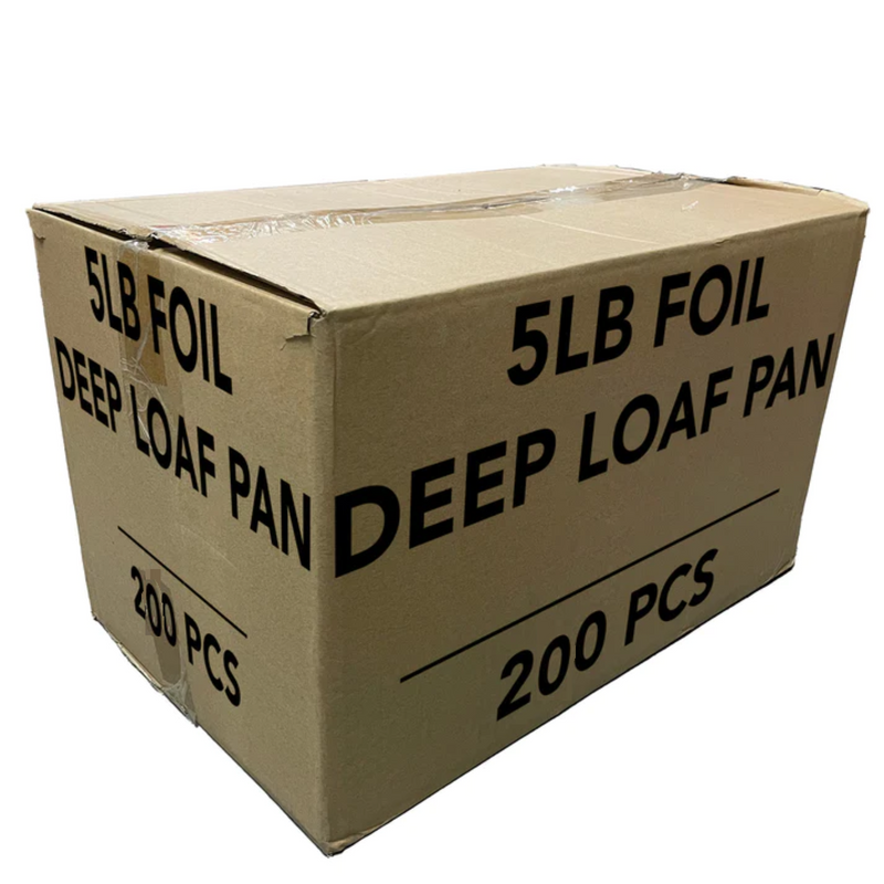 Load image into Gallery viewer, *WHOLESALE* Aluminum 5lb Rectangular Loaf Pans: Ideal for Baking | 200 PCS/Case Disposable VeZee
